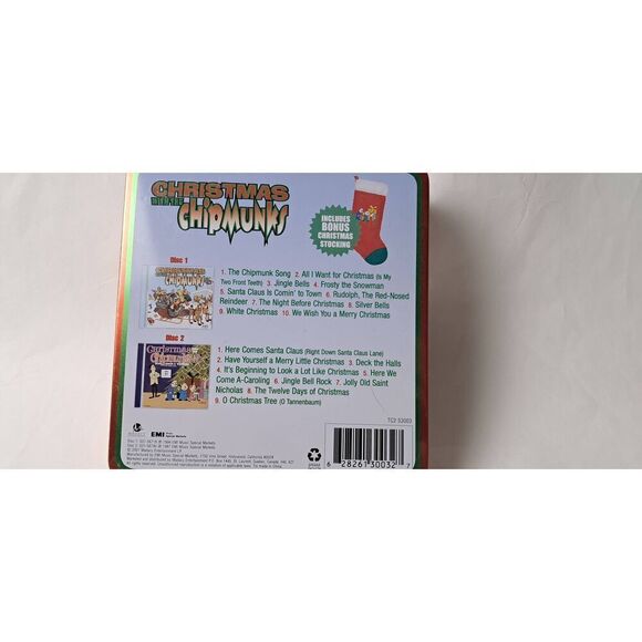 Christmas with the Chipmunks 2 CD Tin Set 2007PreOwned in Good Condition - Picture 2 of 4